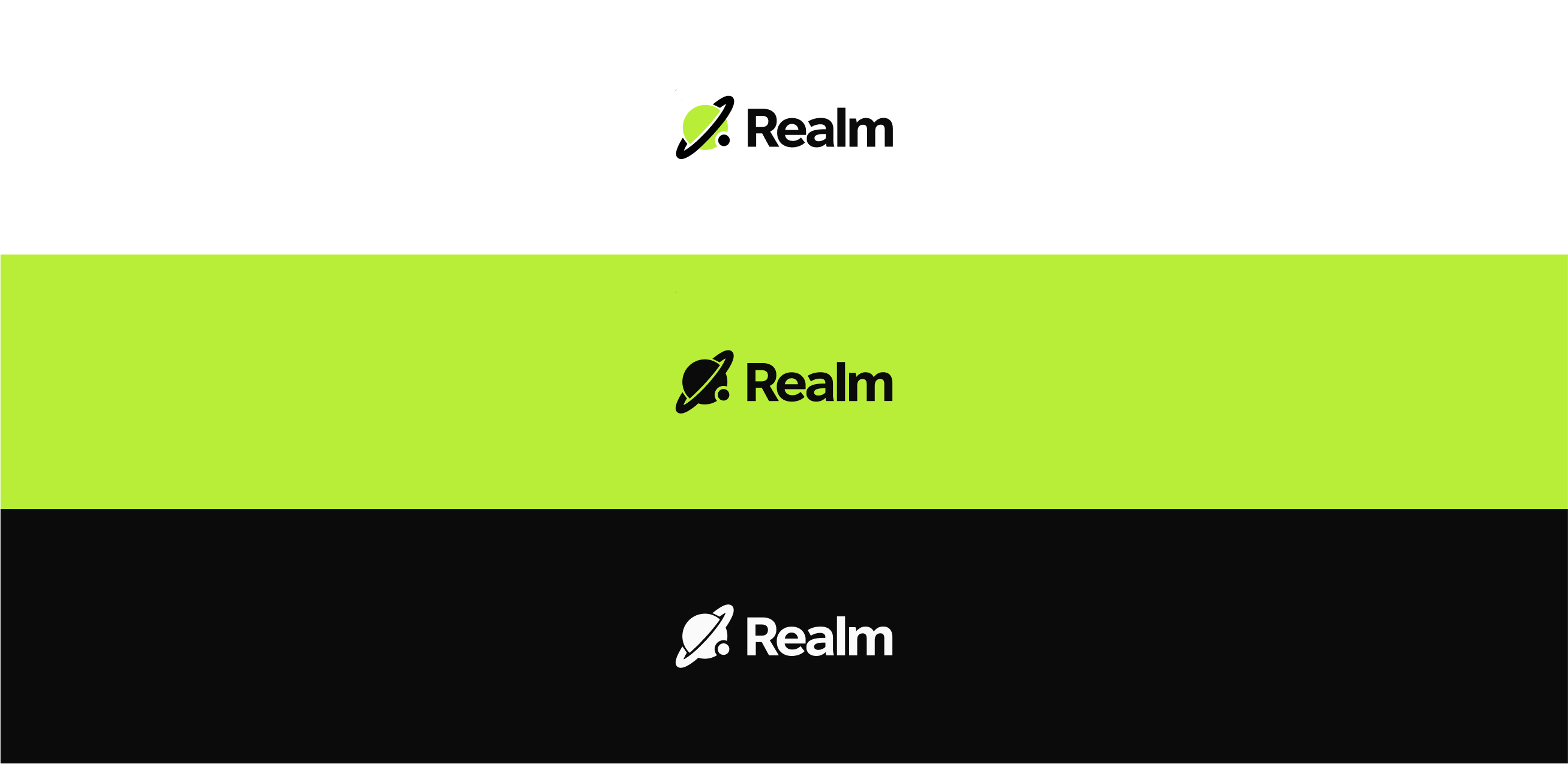Realm logo variations