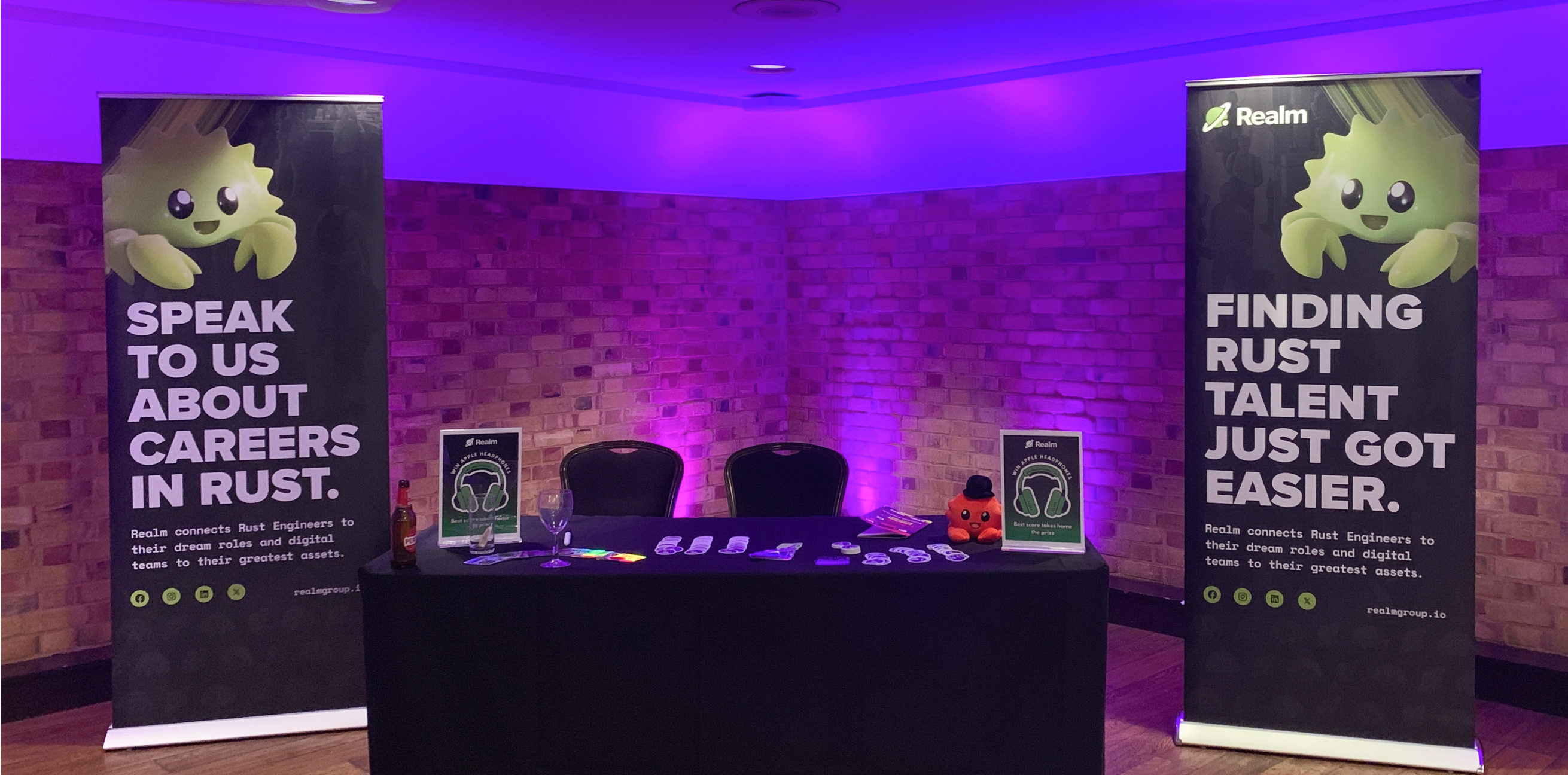 Realm conference stand