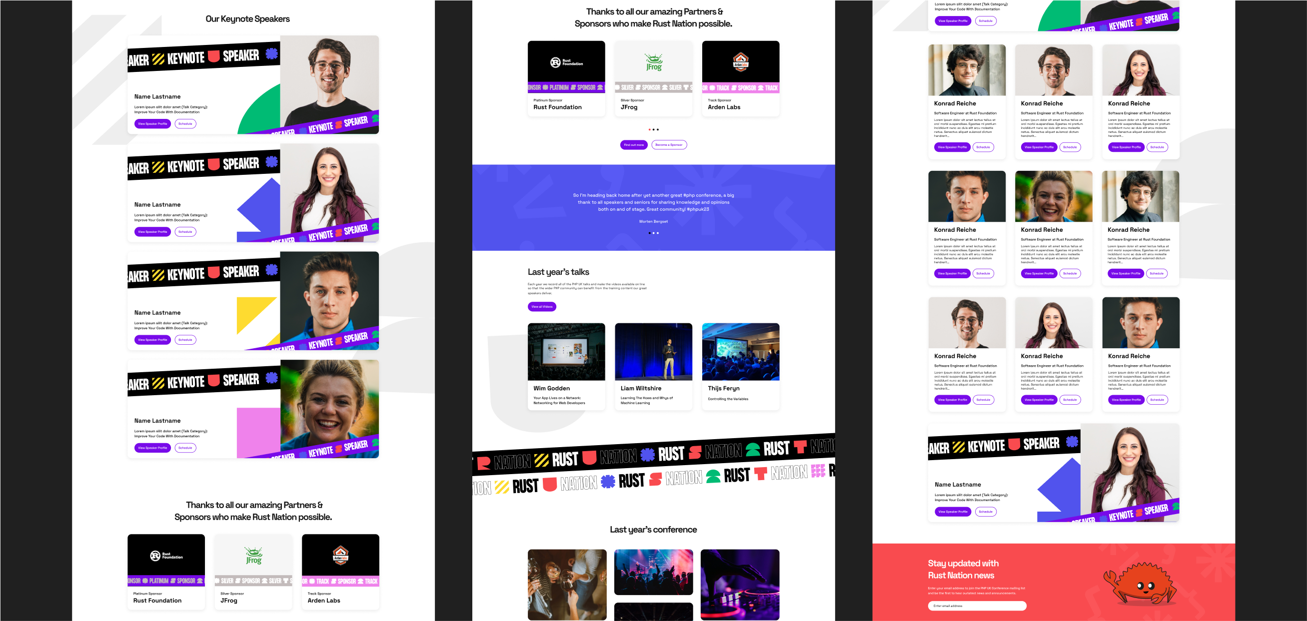 Rust Nation UK site pages