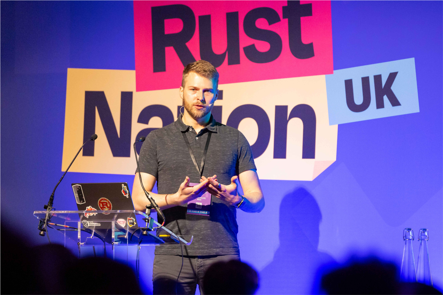 Rust Nation UK stage speaker
