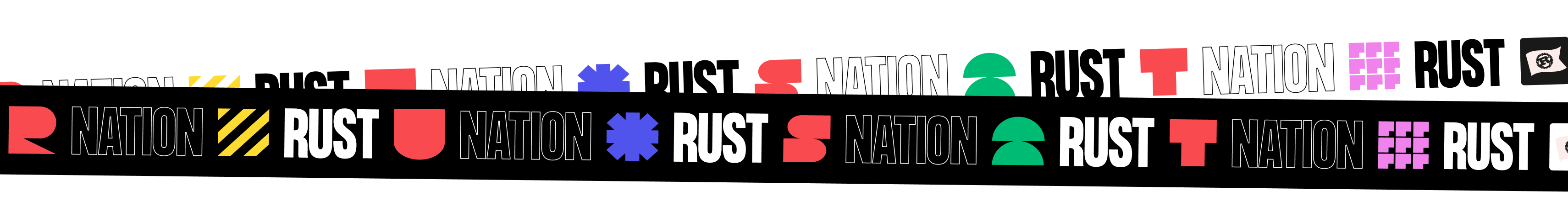 Rust Nation UK stripe banner